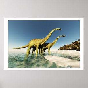 DINOSAUR VÄRLDSKRIFT POSTER