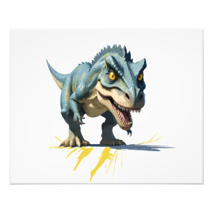 Dinosaur Vector Graphic Art Porträtt Animal Spirit Fototryck