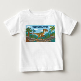 dinosaur velociraptor rovfågel t shirt