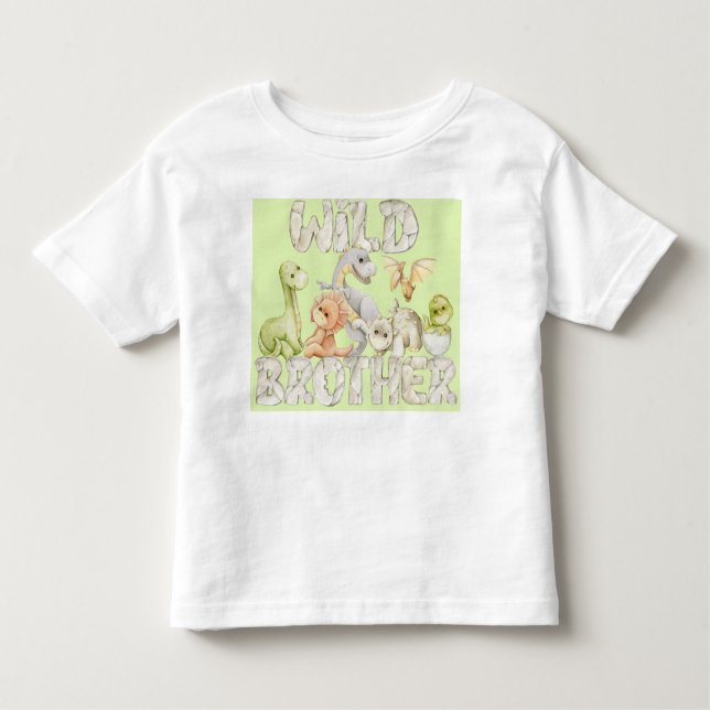 Dinosaur "vild bror" t shirt (Framsida)