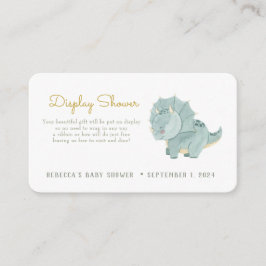 Dinosaur Visning Shower Tilläggskort