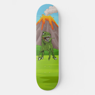 Dinosaur Vulkan Förhistorisk Era Mini Skateboard Bräda 18,5 Cm