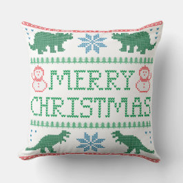 Dinosaur Vult julsötare Pillow 20 x 20 tum Kudde