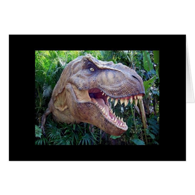 Dinosaur-vykort Hälsningskort (Framsidan Horizontal)