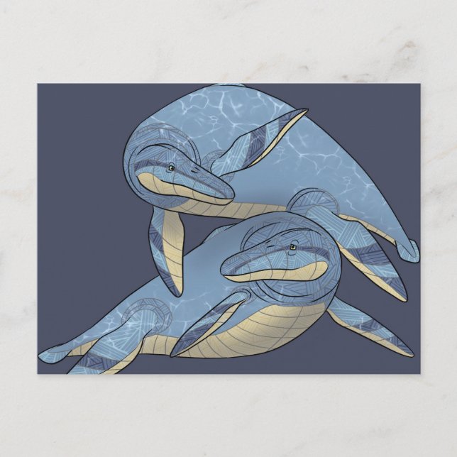 Dinosaur-vykort - Kronosaurus Vykort (Framsida)