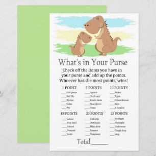 Dinosaur What's in your purse match babydusch