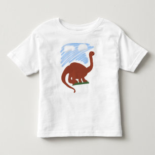 Dinosaur Whimsical Tecknad Art Tee