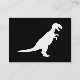 Dinosaur White Visitkort