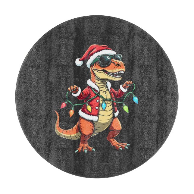 Dinosaur Wrapped med jultomten Ljus (Framsidan)
