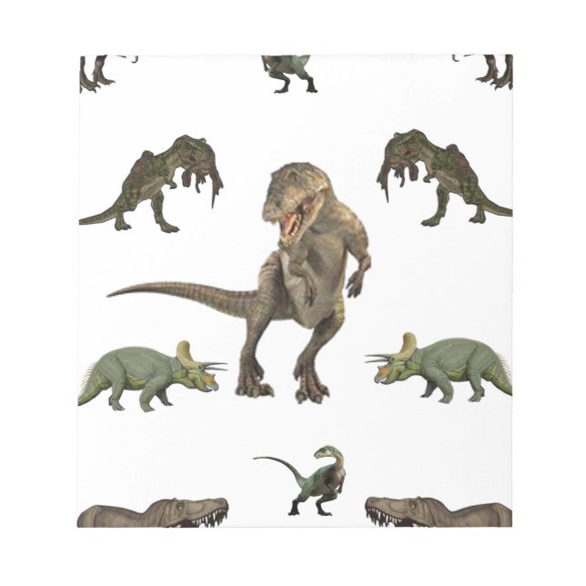 Dinosaur Wrapping Papper Anteckningsblock (Framsida)