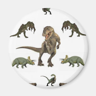 Dinosaur Wrapping Papper Magnet