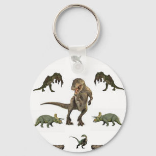Dinosaur Wrapping Papper Nyckelring