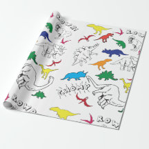 Dinosaur Wrapping Papper