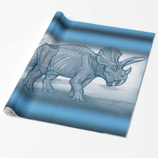 Dinosaur Wrapping Papper Presentpapper (Utrullad)