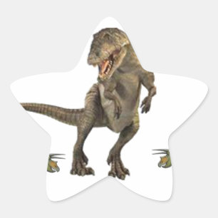Dinosaur Wrapping Papper Stjärnformat Klistermärke