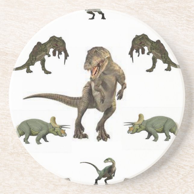 Dinosaur Wrapping Papper Underlägg Sandsten (Framsidan)