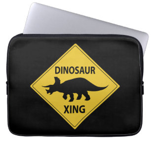 Dinosaur Xing Laptop Fodral