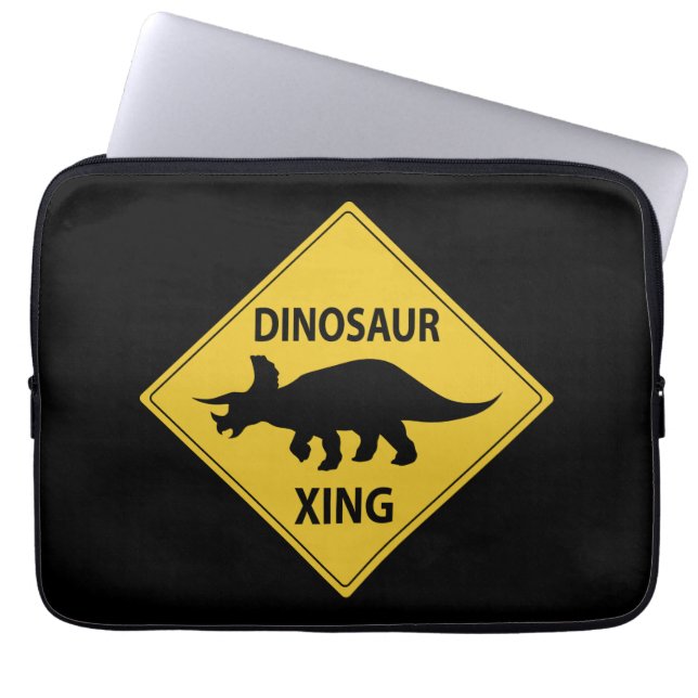 Dinosaur Xing Laptop Fodral (Framsidan)