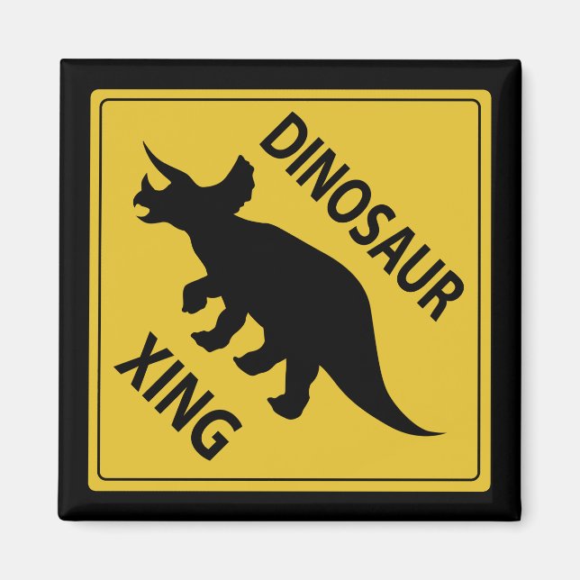 Dinosaur Xing Magnet (Framsidan)