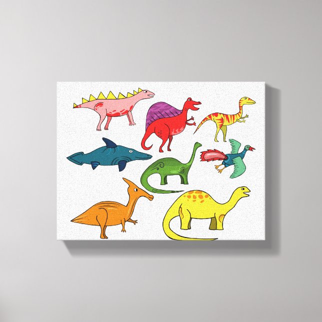 Dinosaur-| Zazzle_Growshop. Canvastryck (Framsida)