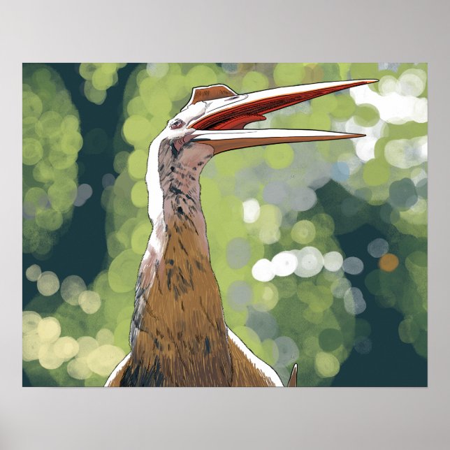 Dinosauraffisch - Quetzalcoatlus Poster (Framsidan)