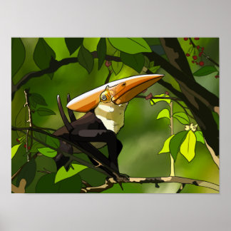 Dinosauraffisch - Thalassodromeus Tukan Poster