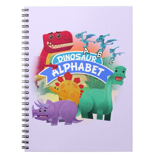 Dinosauralfabetanteckningsbok Anteckningsbok (Framsidan)