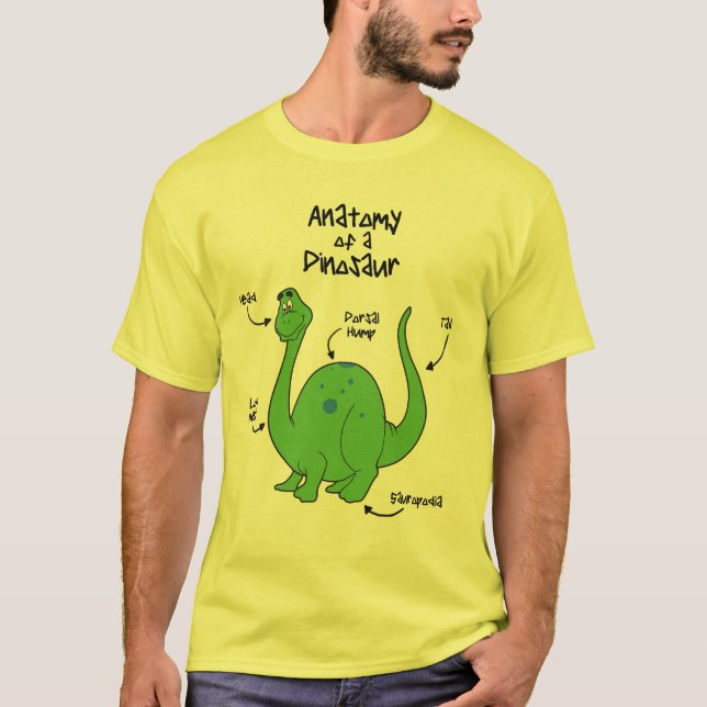 Dinosauranatomi T-shirt (Framsida)
