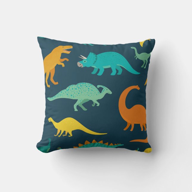Dinosauräventyr: Barnkammartapet Kudde (Framsida)