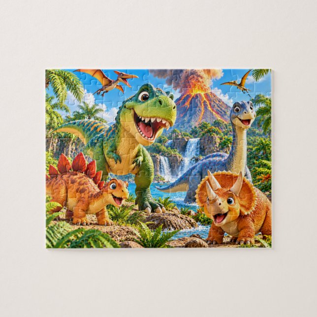 Dinosauräventyr Pussel (Horisontell)