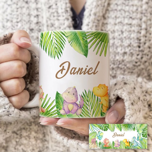 Dinosaurbaby Två-Tonad Mugg (Skapare uppladdad)