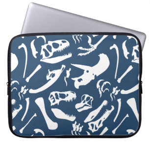 Dinosaurben (blått) laptop sleeve