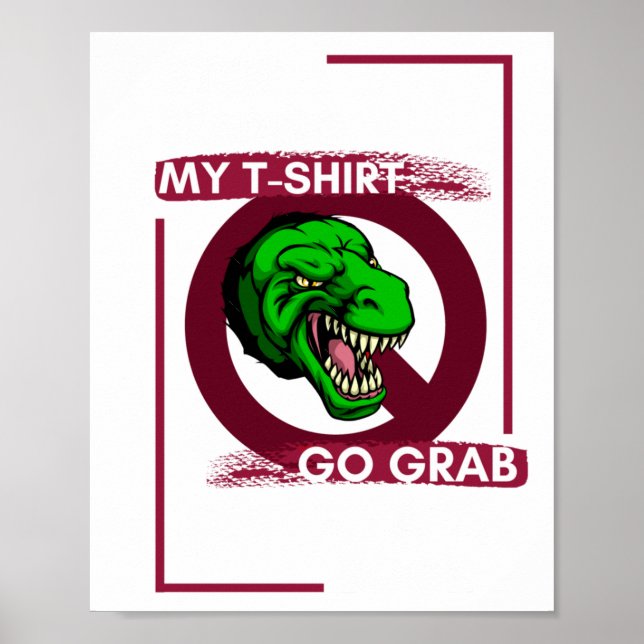 Dinosaurbok Väggbrytande Intervention Överskjutand Poster (Framsidan)