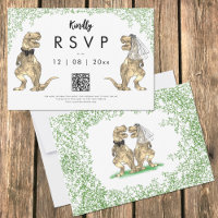 Dinosaurbröllop svar QR-kod