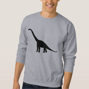 DinosaurBrontosaurusSilhouette Lång Ärmad Tröja