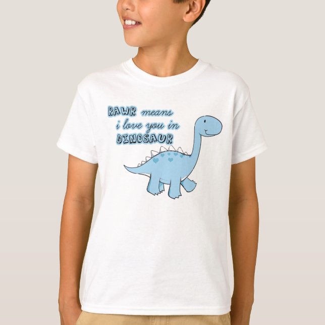 dinosauren lurar t-skjortan t-shirt (Framsida)