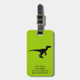 Dinosauren skisserar Jurassic Era Bagagebricka