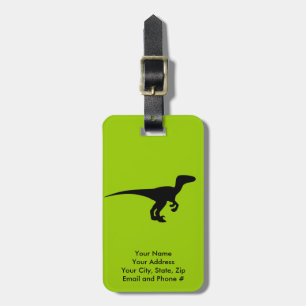 Dinosauren skisserar Jurassic Era Bagagebricka