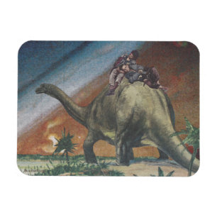 Dinosauren ta sig en tupplur - magnet