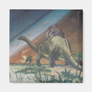 Dinosauren ta sig en tupplur - magnet