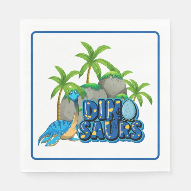 Dinosaurfest  pappersservett (Framsidan)