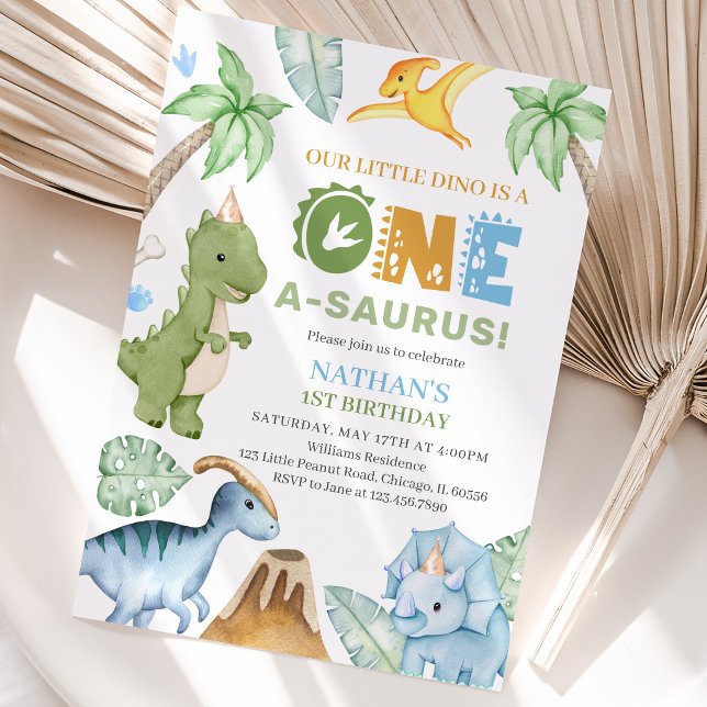 Dinosaurfödelsedag Inbjudningar (Skapare uppladdad)