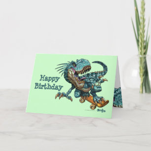 Dinosaurfödelsedagkort Kort