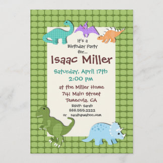 dinosaurfödelsedagsfest inbjudandino inbjudan