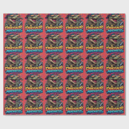 Dinosaurgalenskap — Party Animal T‑Rex-grafik Presentpapper