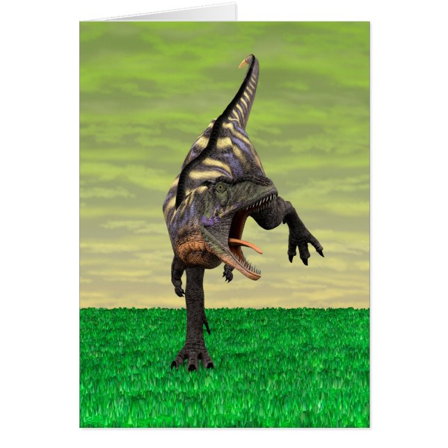 Dinosaurie Aucasaurus Hälsningskort (Framsidan)