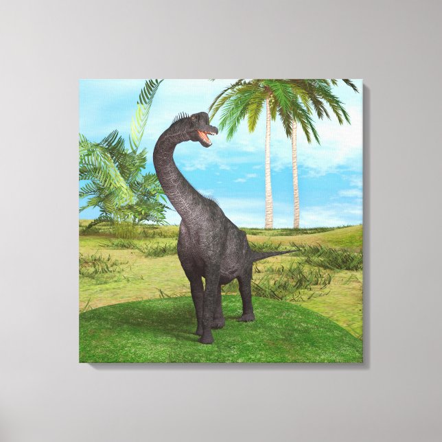 Dinosaurie Brachiosaurus Canvastryck (Framsida)