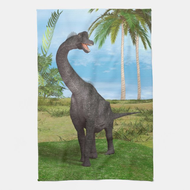 Dinosaurie Brachiosaurus Kökshandduk (Vertikal)