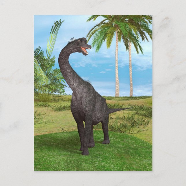 Dinosaurie Brachiosaurus Vykort (Framsida)