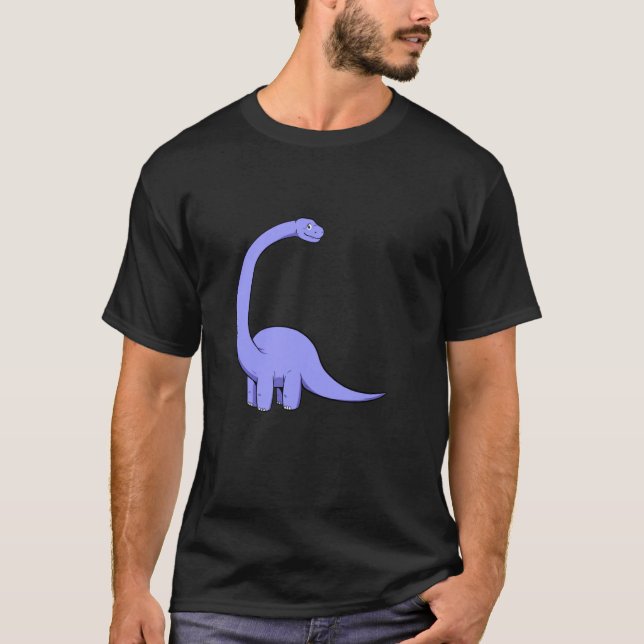 Dinosaurie Brontosaurus T Shirt (Framsida)